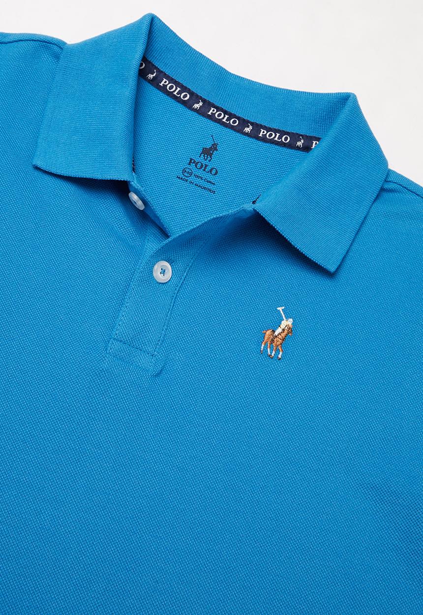 POLO - Boys austin golfer - cobalt