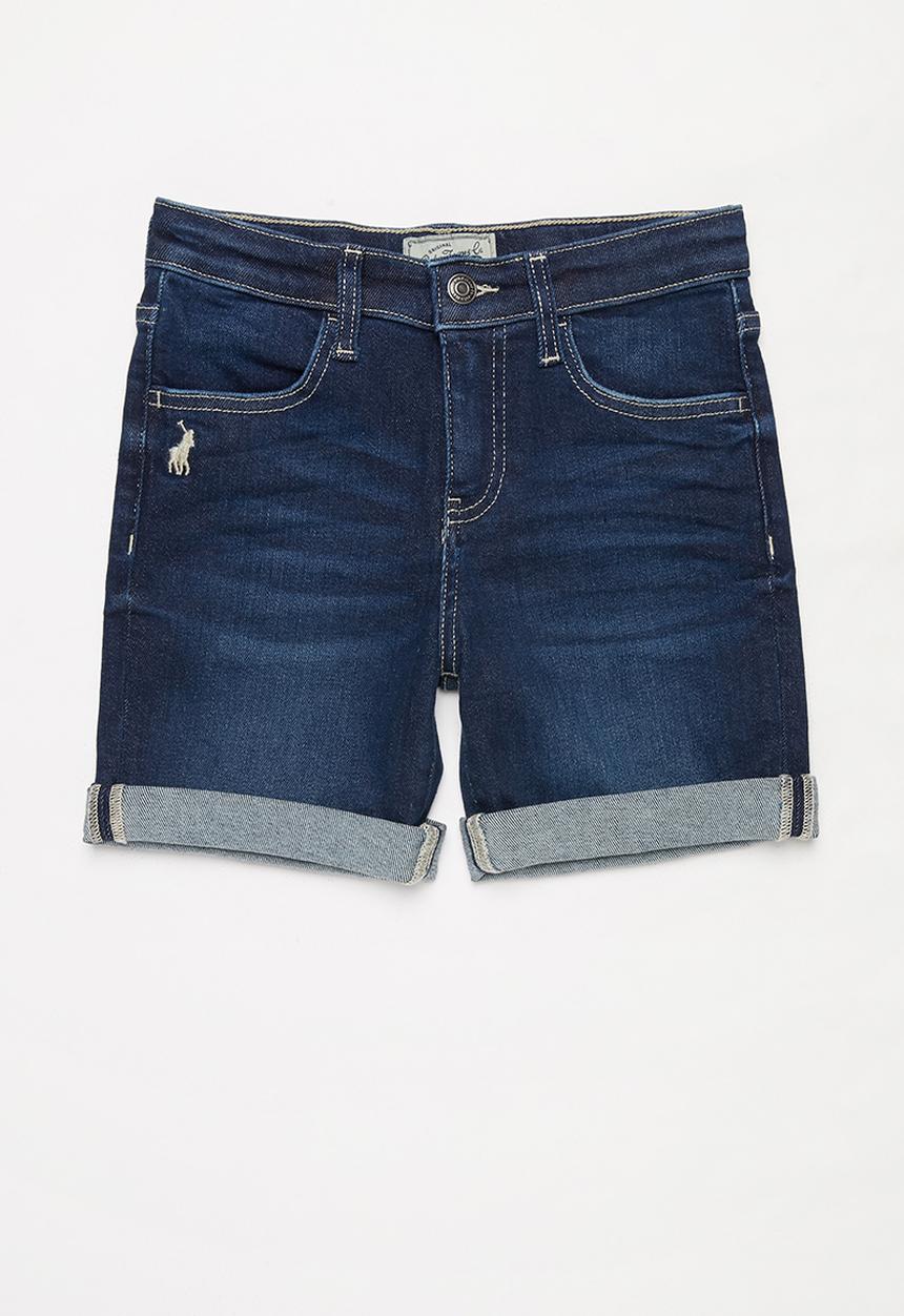 POLO - Boys jake denim short - blue