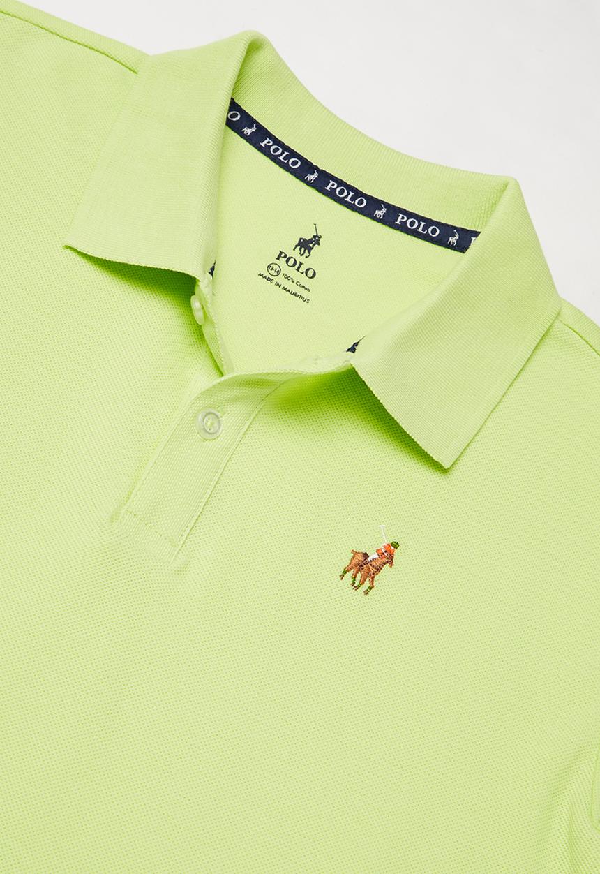 POLO - Boys Austin golfer - lime