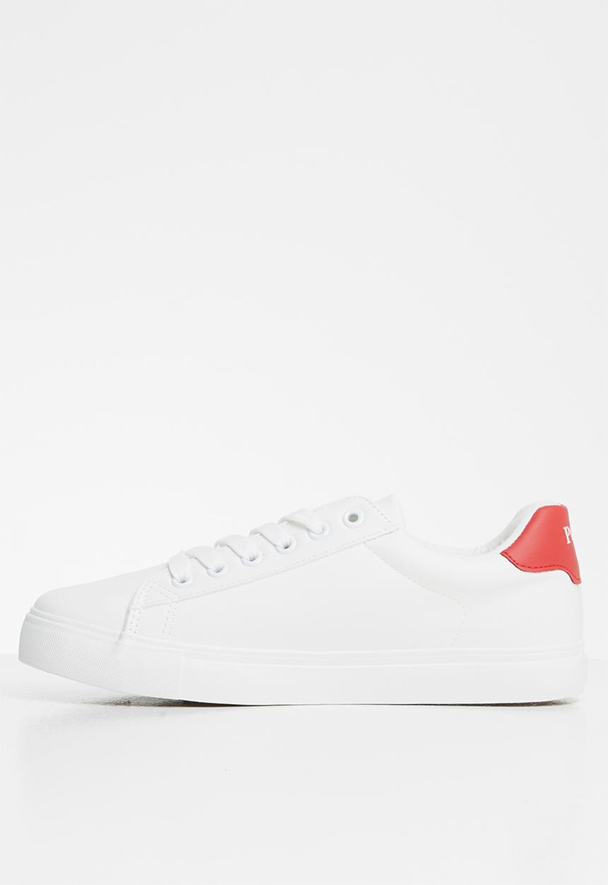 POLO - Jenna side flash sneaker - white