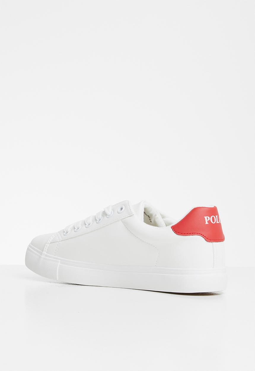 POLO - Jenna side flash sneaker - white