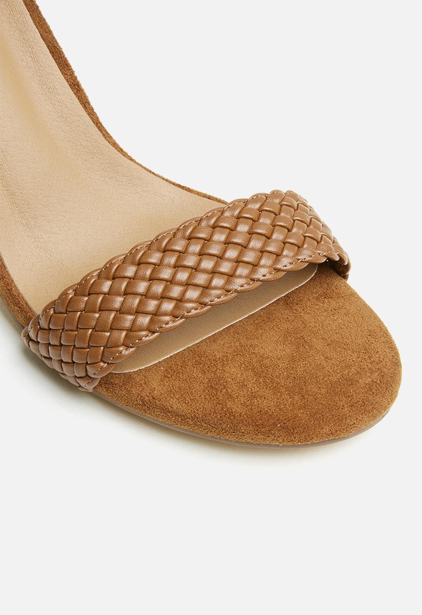 POLO - Kira woven high heel sandal - tan