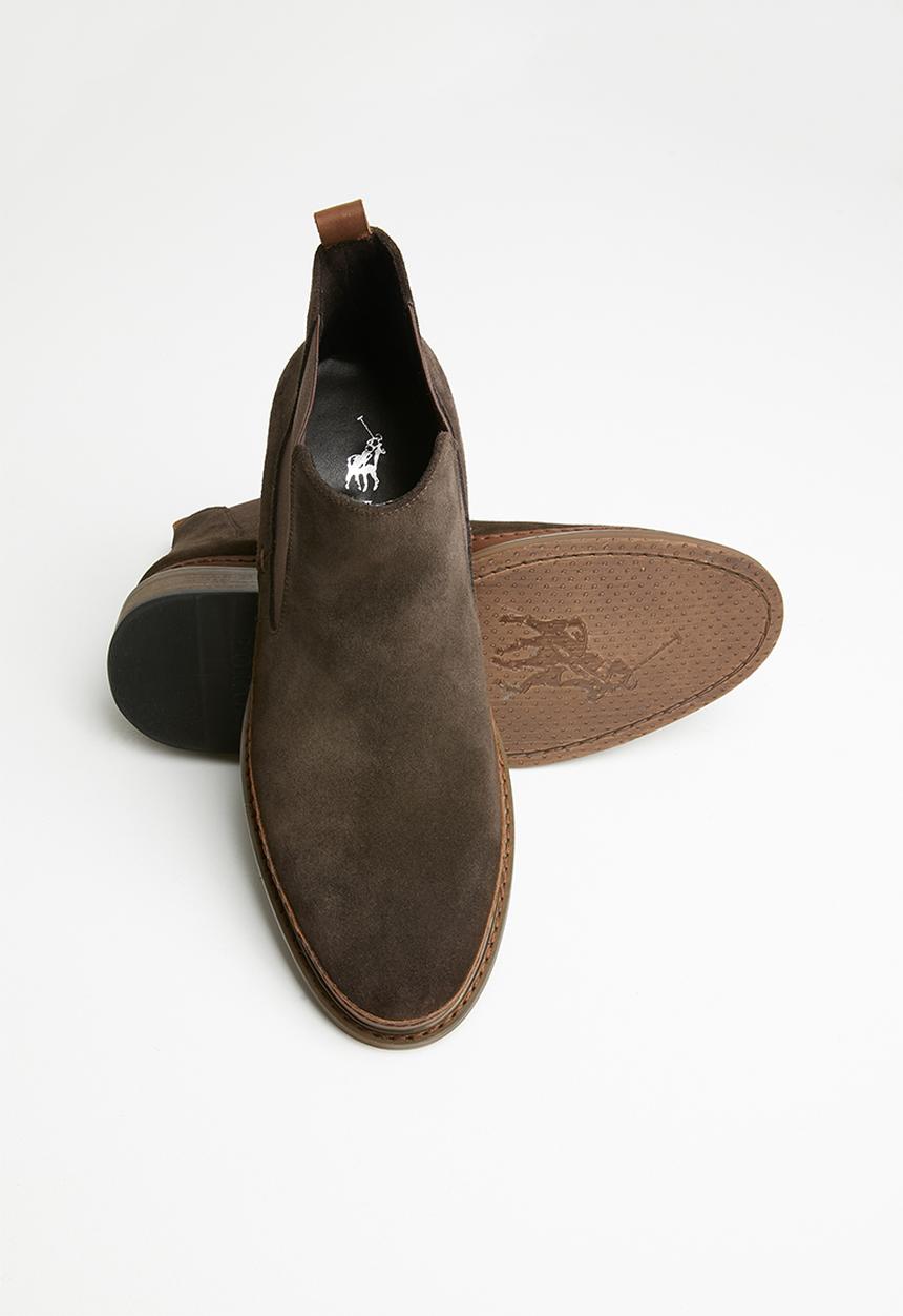POLO - Suede chelsea boot - dark brown