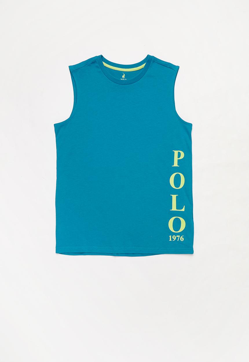 POLO - Boys Bryan printed vest - blue 