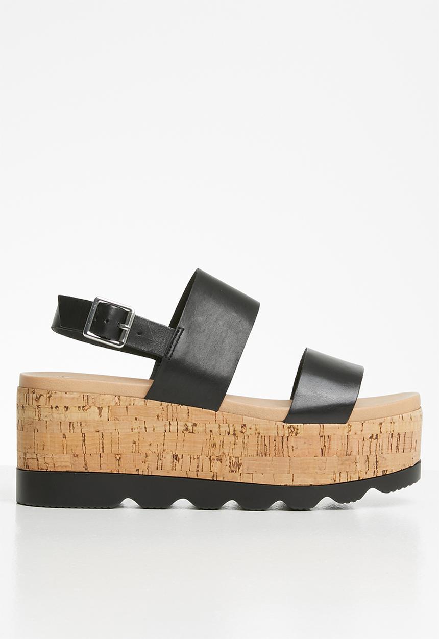 Steve Madden - Hazy sandal - black leather