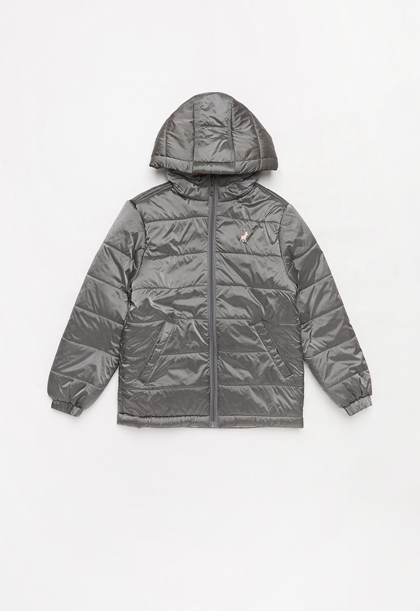 POLO - Girls Gianna long sleeve puffer jacket - grey 