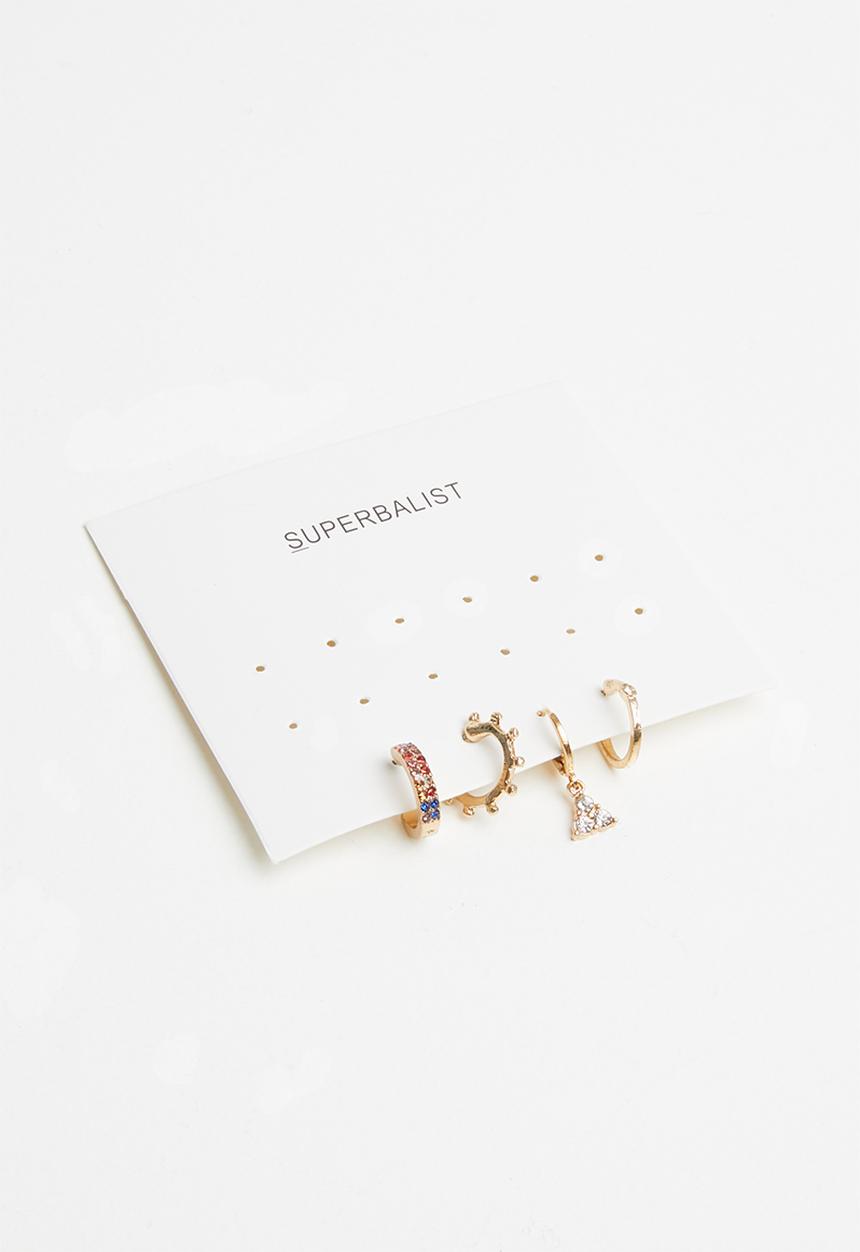 Superbalist - Skylar hoop pack - gold