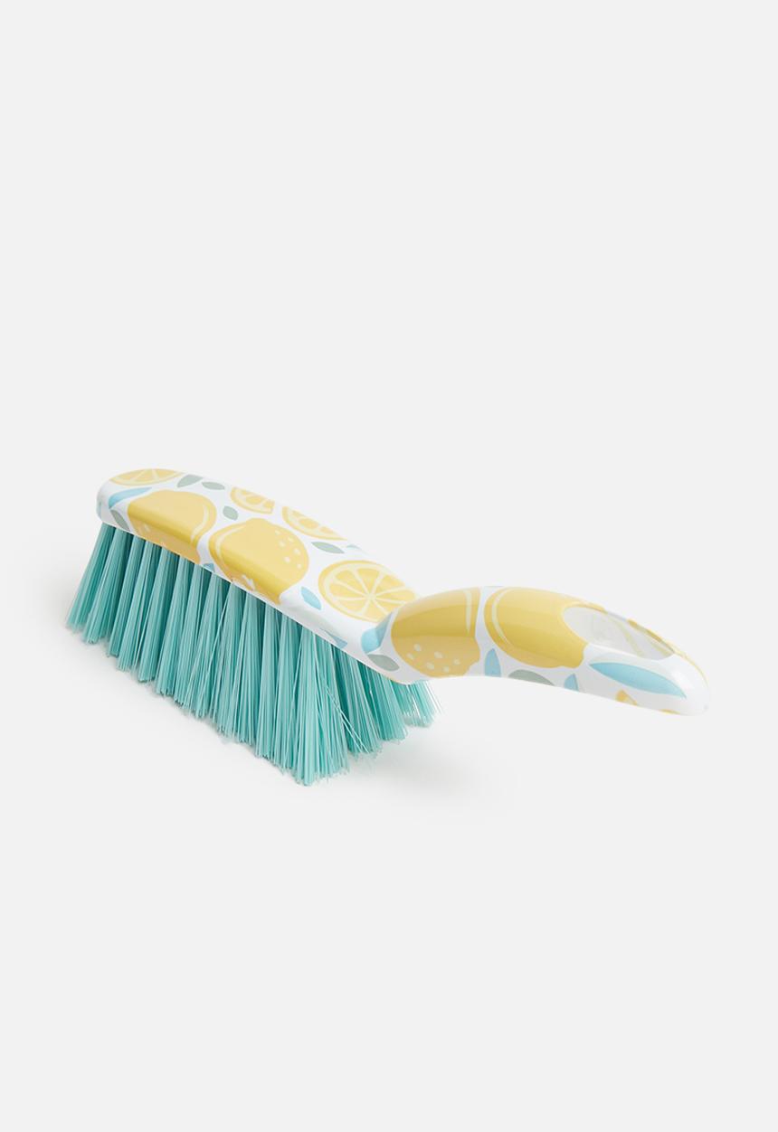 Excellent Houseware - Lemon dustpan & brush set - yellow & green