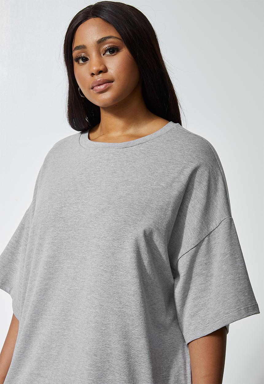 Superbalist - Cotton boxy tee - grey