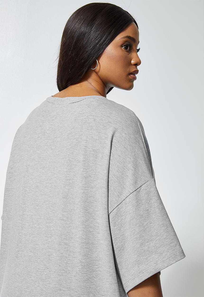 Superbalist - Cotton boxy tee - grey