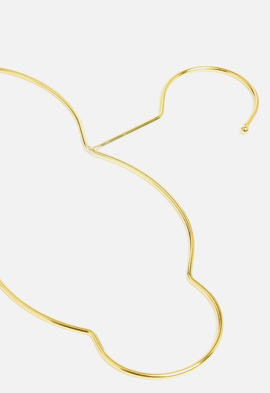 H&S - Cloud clothes hanger set of 3 - gold