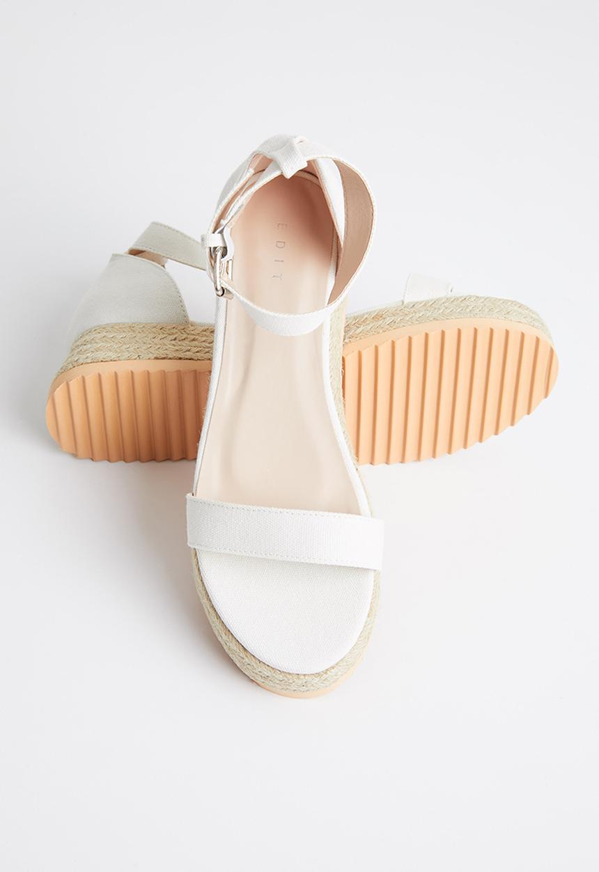 edit - Candice espadrille - white