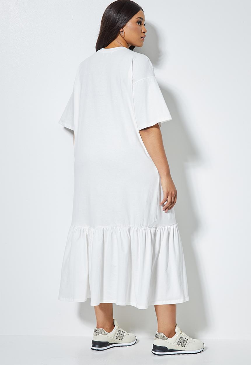 Superbalist - Trapeze T-shirt dress - white