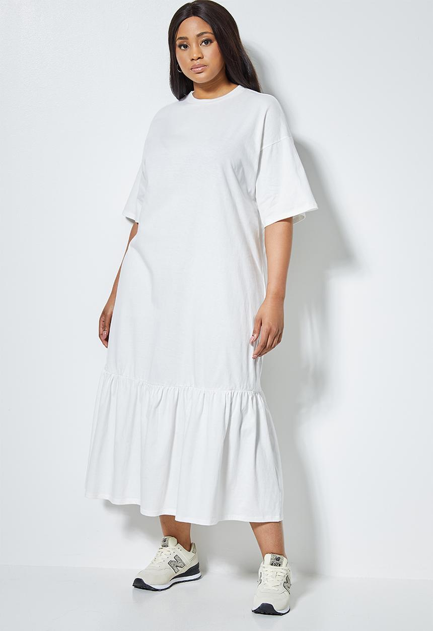 Superbalist - Trapeze T-shirt dress - white