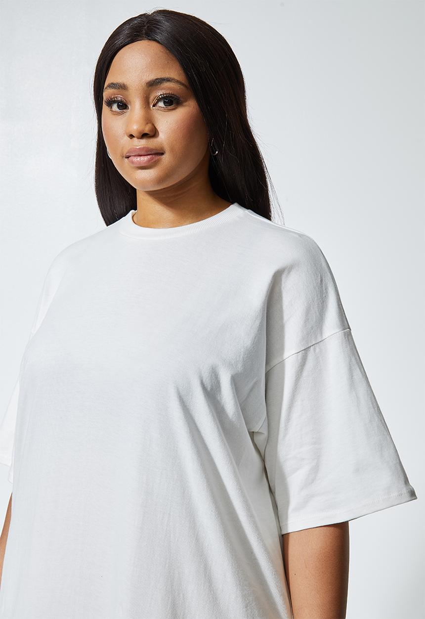 Superbalist - Trapeze T-shirt dress - white