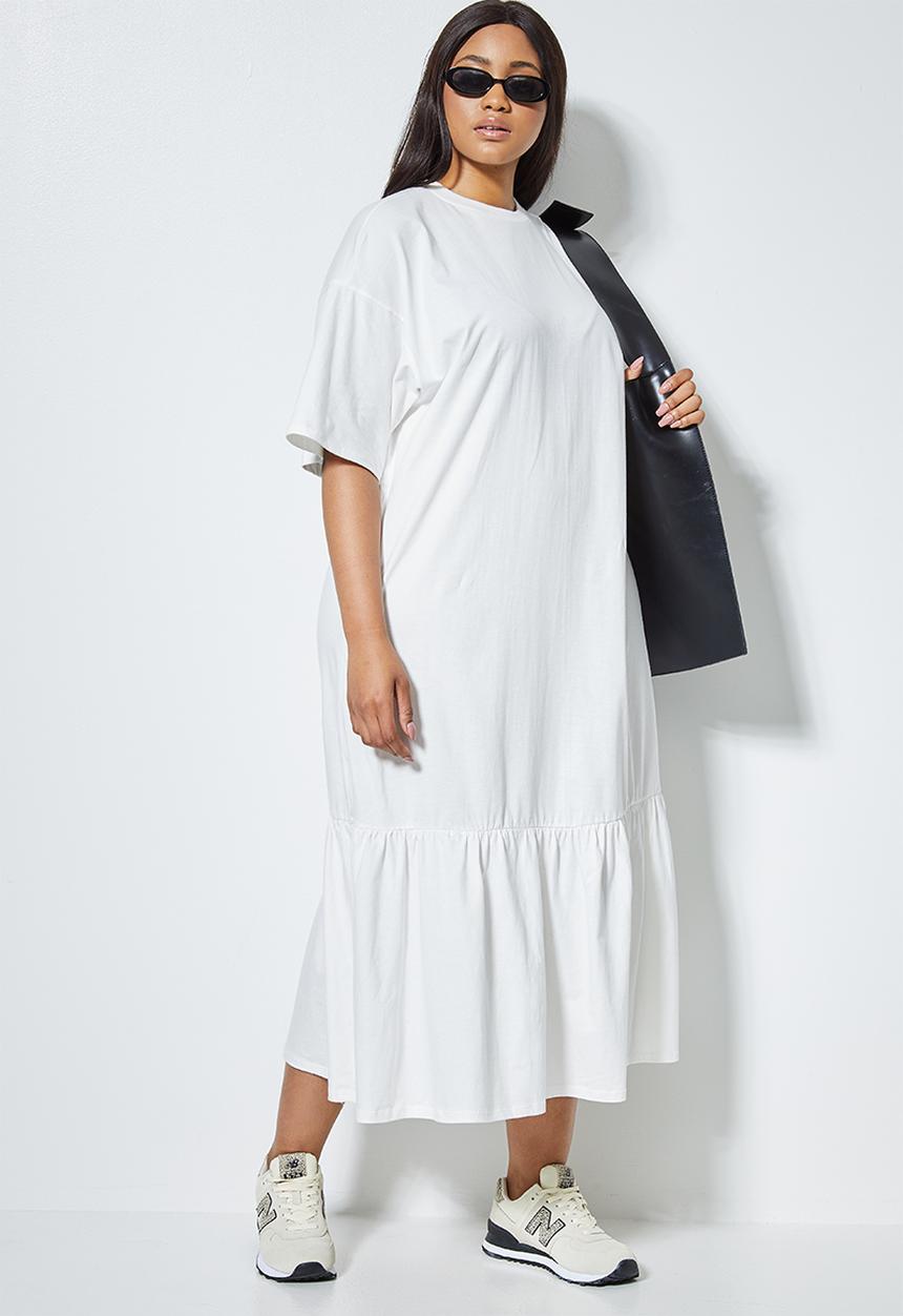 Superbalist - Trapeze T-shirt dress - white