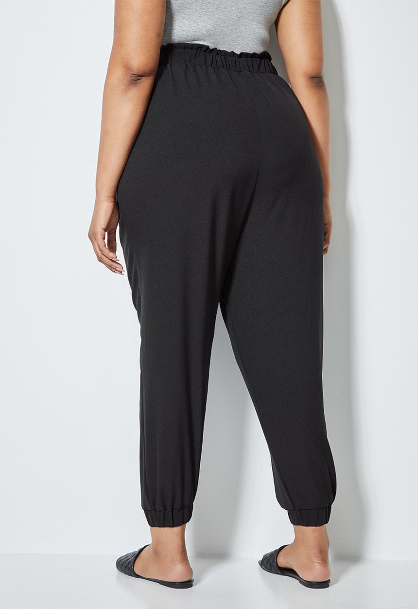 Superbalist - Crepe cuffed jogger - black