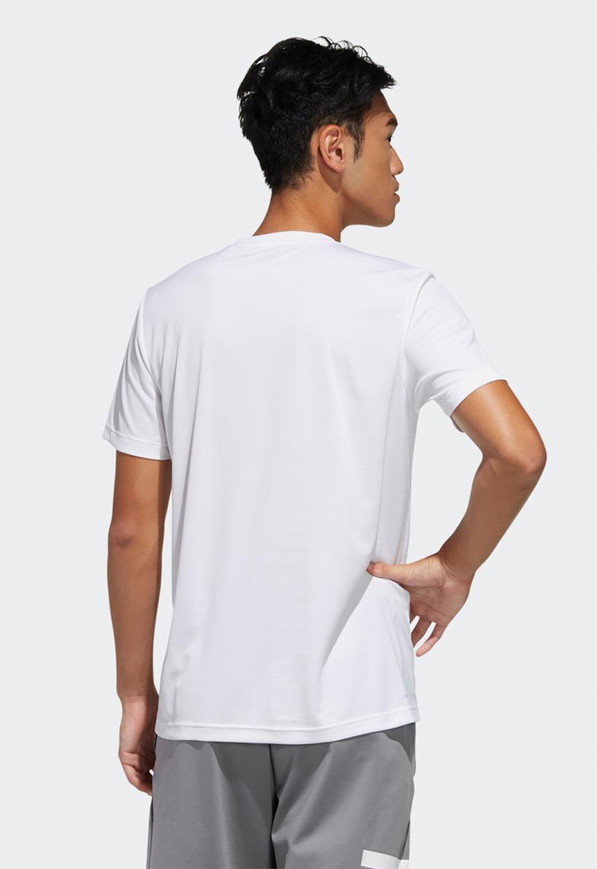 adidas Performance - D2m pl tee - white/black