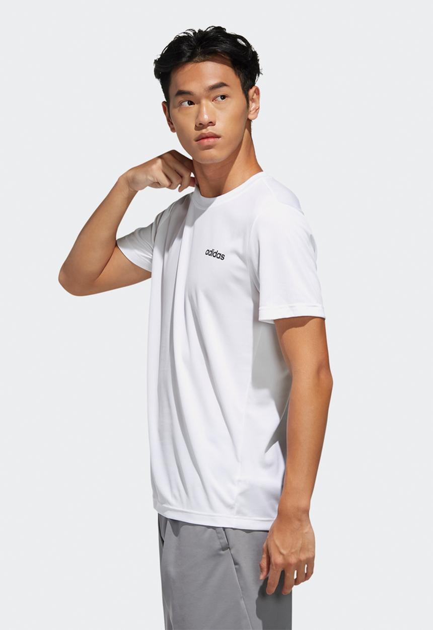 adidas Performance - D2m pl tee - white/black