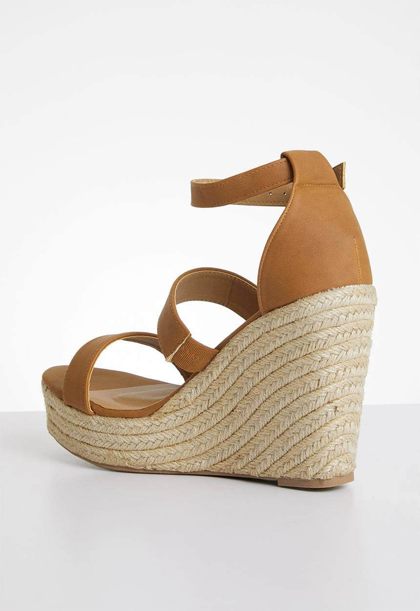 Cotton On - Brady wedge espadrille - tan