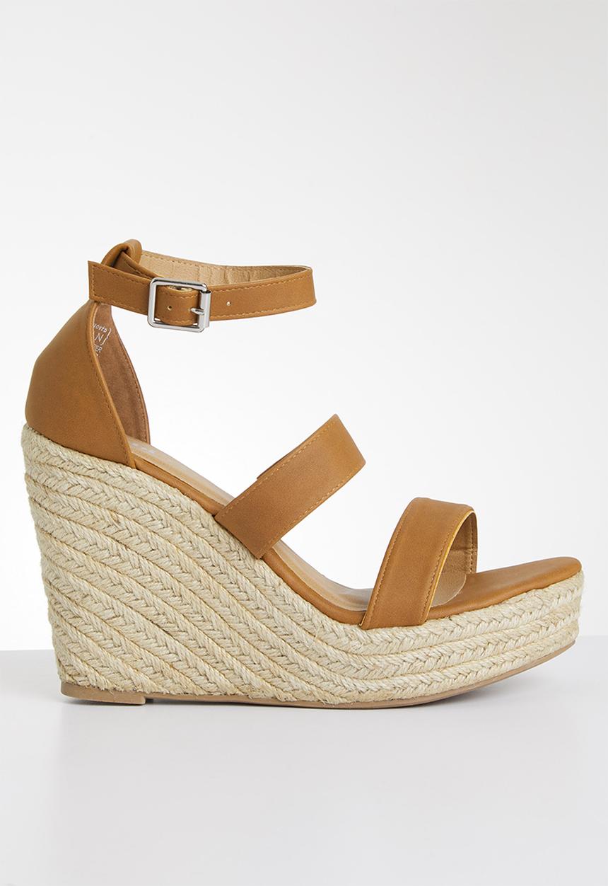 Cotton On - Brady wedge espadrille - tan