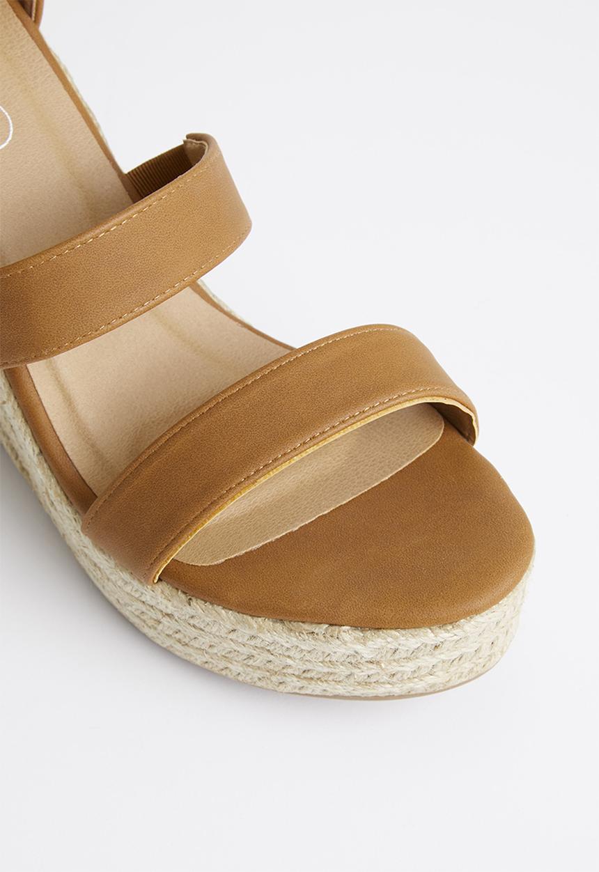 Cotton On - Brady wedge espadrille - tan