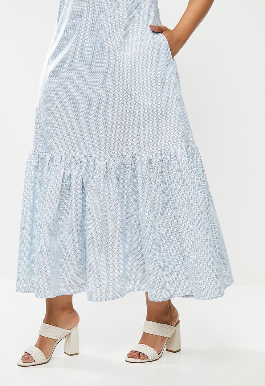 AMANDA LAIRD CHERRY - Plus inyameti dress - blue