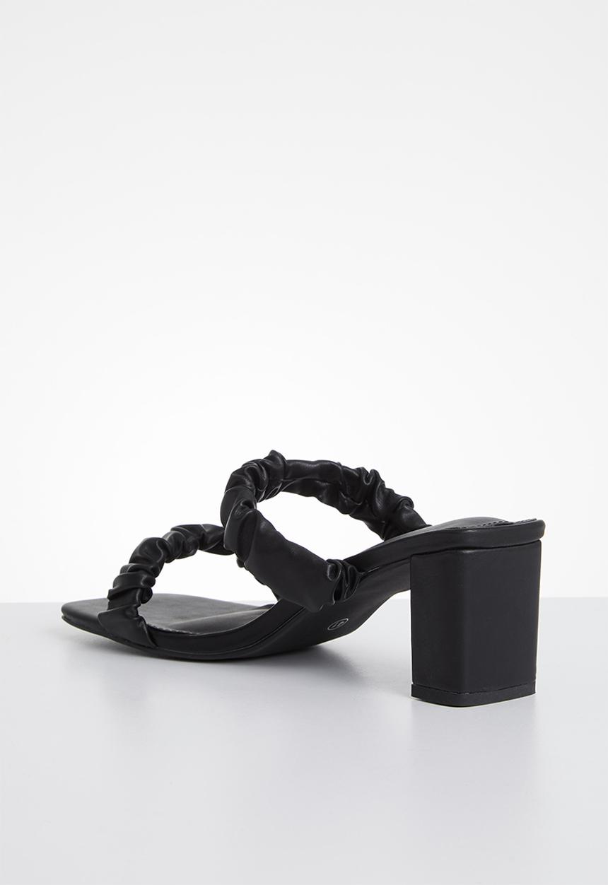 Cotton On - Abbie scrunchie heel - black 