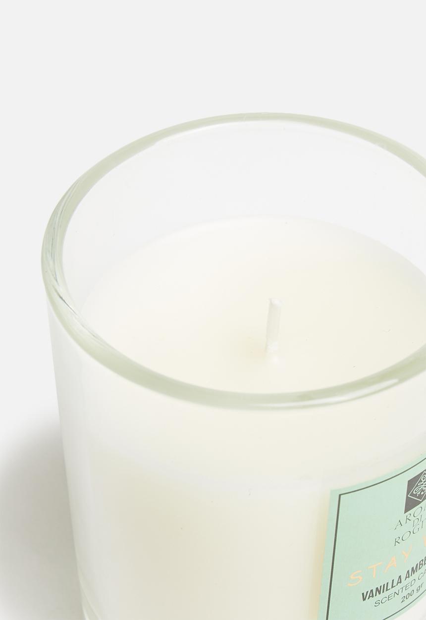 H&S - Vanilla amber candle - green