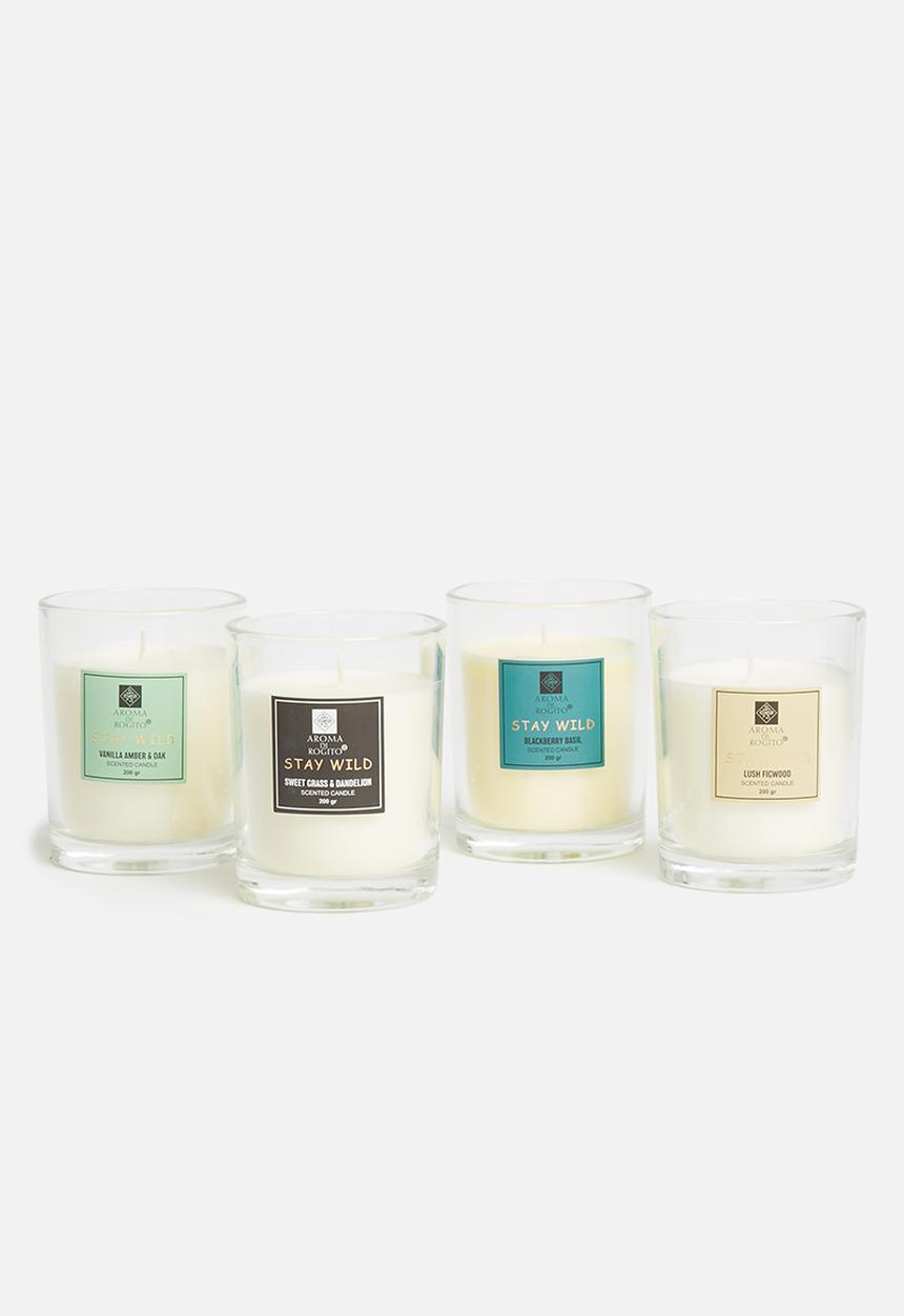 H&S - Vanilla amber candle - green