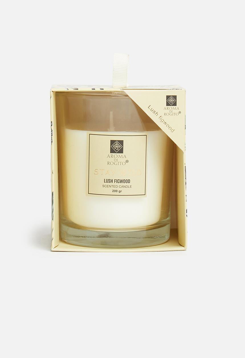 H&S - Lush figwood candle - yellow