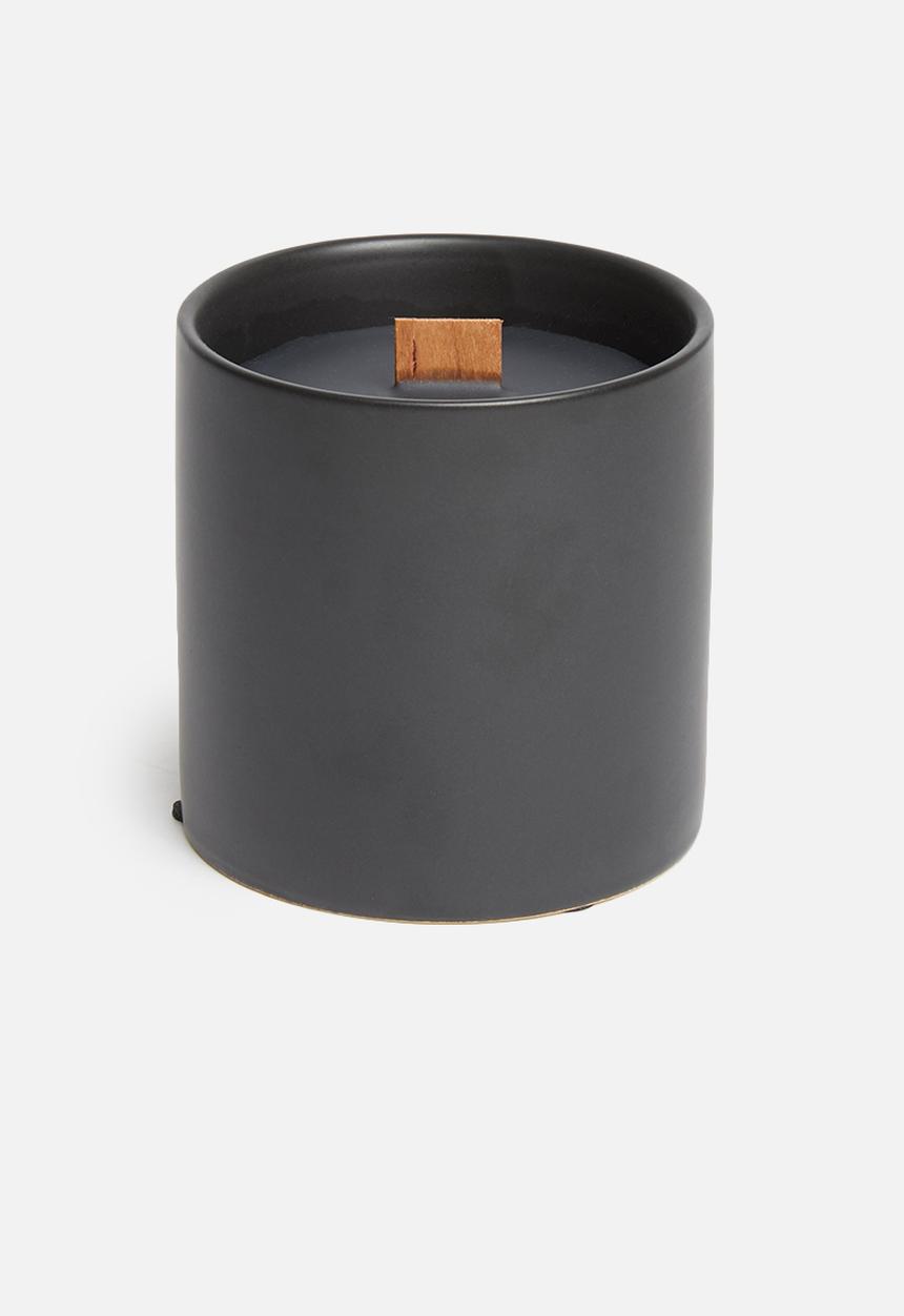 Paju Design Belgium - Dark classic matte candle - black 