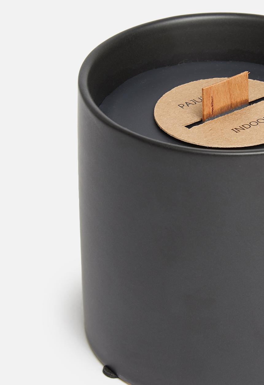 Paju Design Belgium - Dark classic matte candle - black 