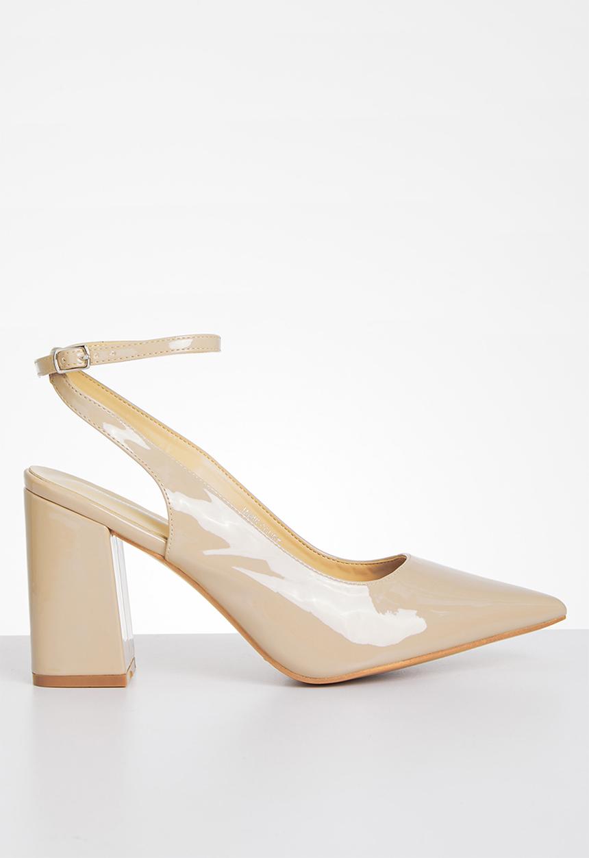 Superbalist - Jamie court block heel - natural