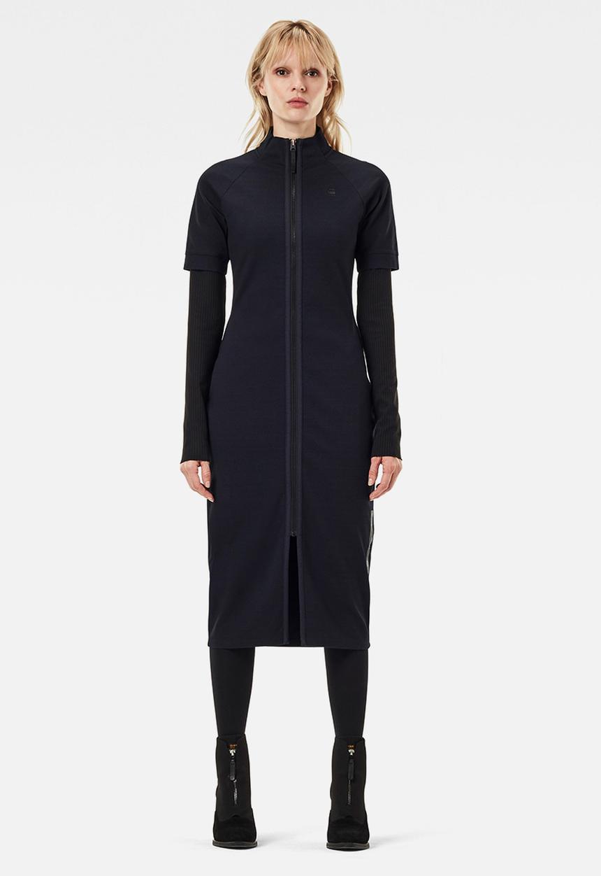 G-STAR - Mock slim dress 1\2 slv - rinsed