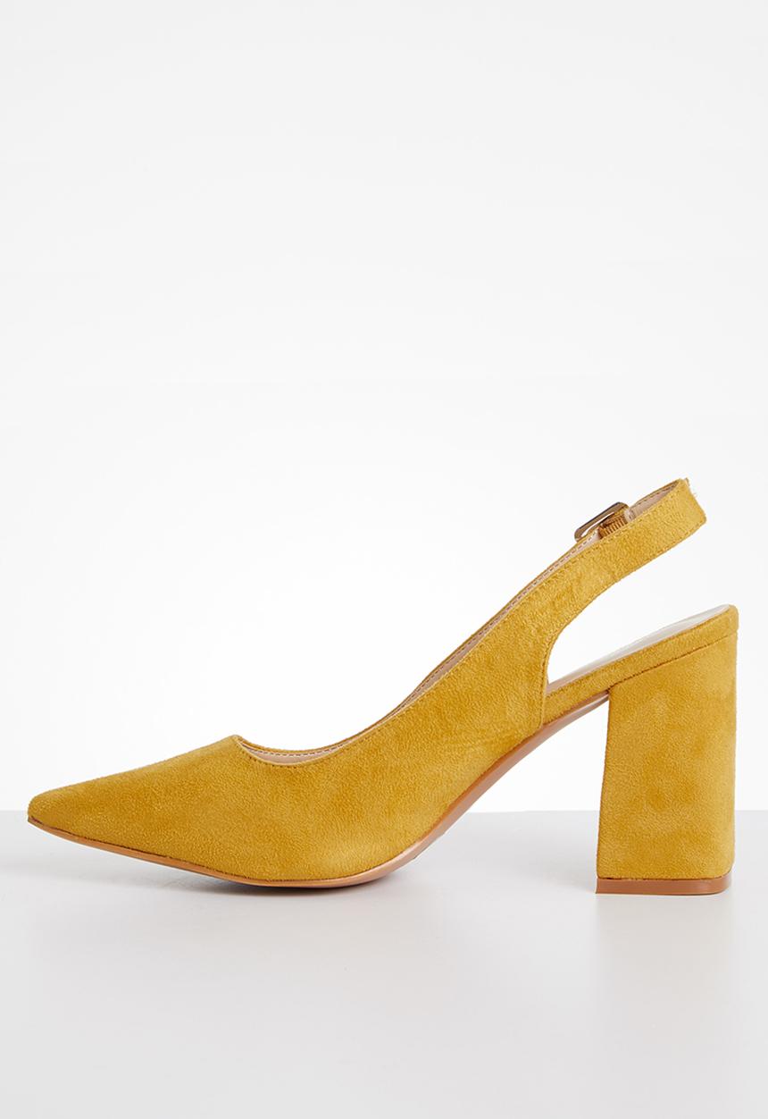 Superbalist - Jamie court block heel - yellow