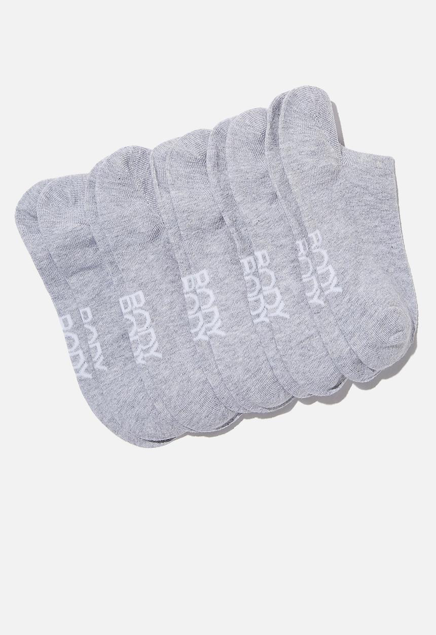 Cotton On - 5 pack body low cut socks - grey