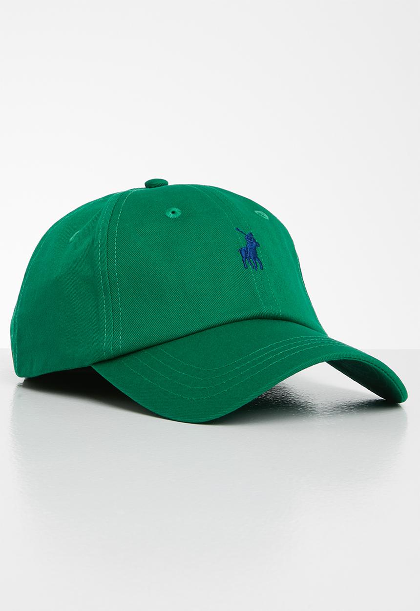 POLO - Mens parker classic peak cap - green