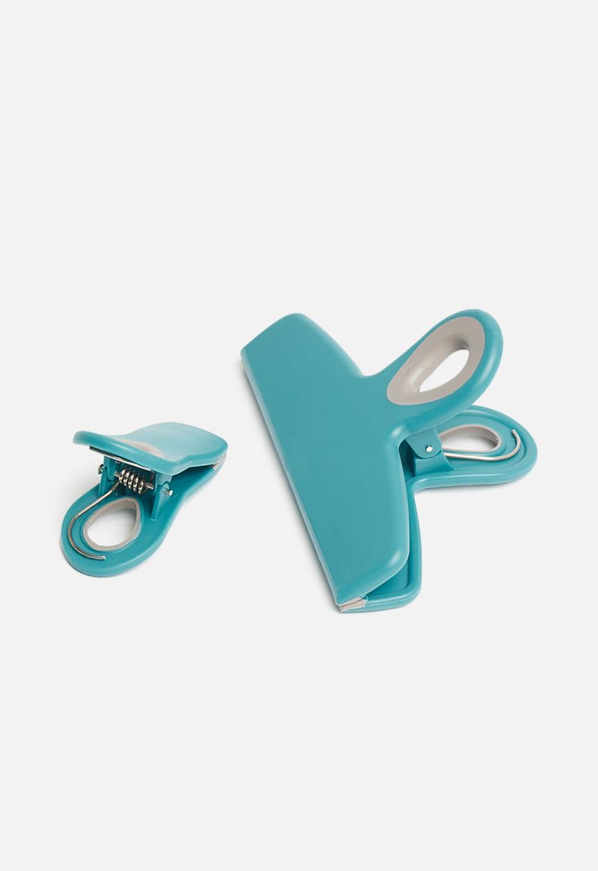 Excellent Houseware - Bag clip set of 3 - blue