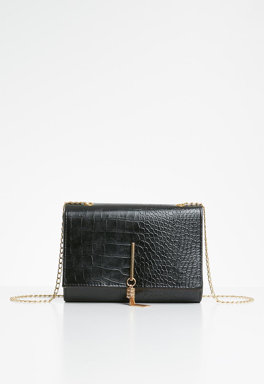 Superbalist - Tassel crossbody bag - black
