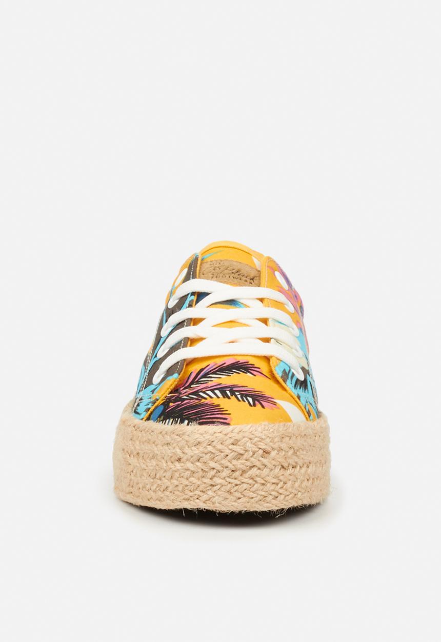 Miss Black - Quebec sneaker - yellow