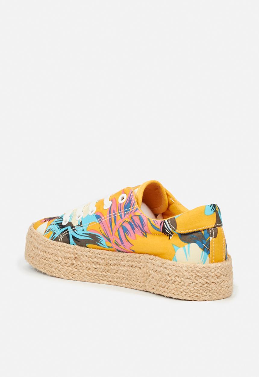 Miss Black - Quebec sneaker - yellow