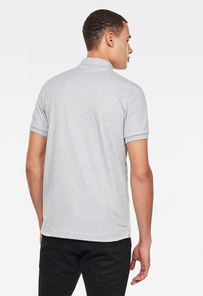 G-STAR - Oluv slim short sleeve polo - grey