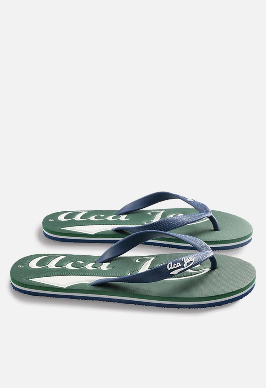 Aca Joe - Printed slip slops - multi 
