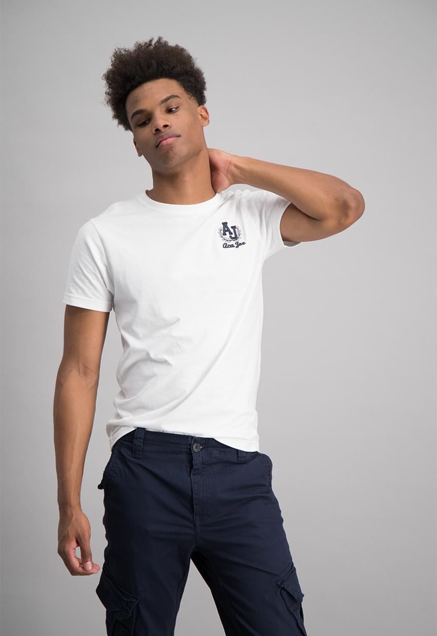 Aca Joe - Mens aca joe short sleeve t-shirt - white 
