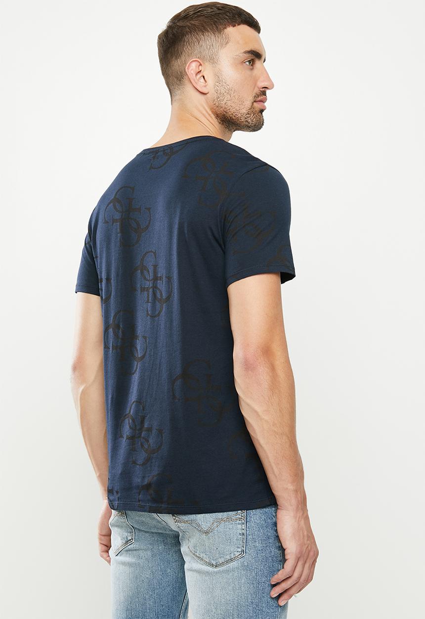 GUESS - Cn short sleeve all over g tee - navy