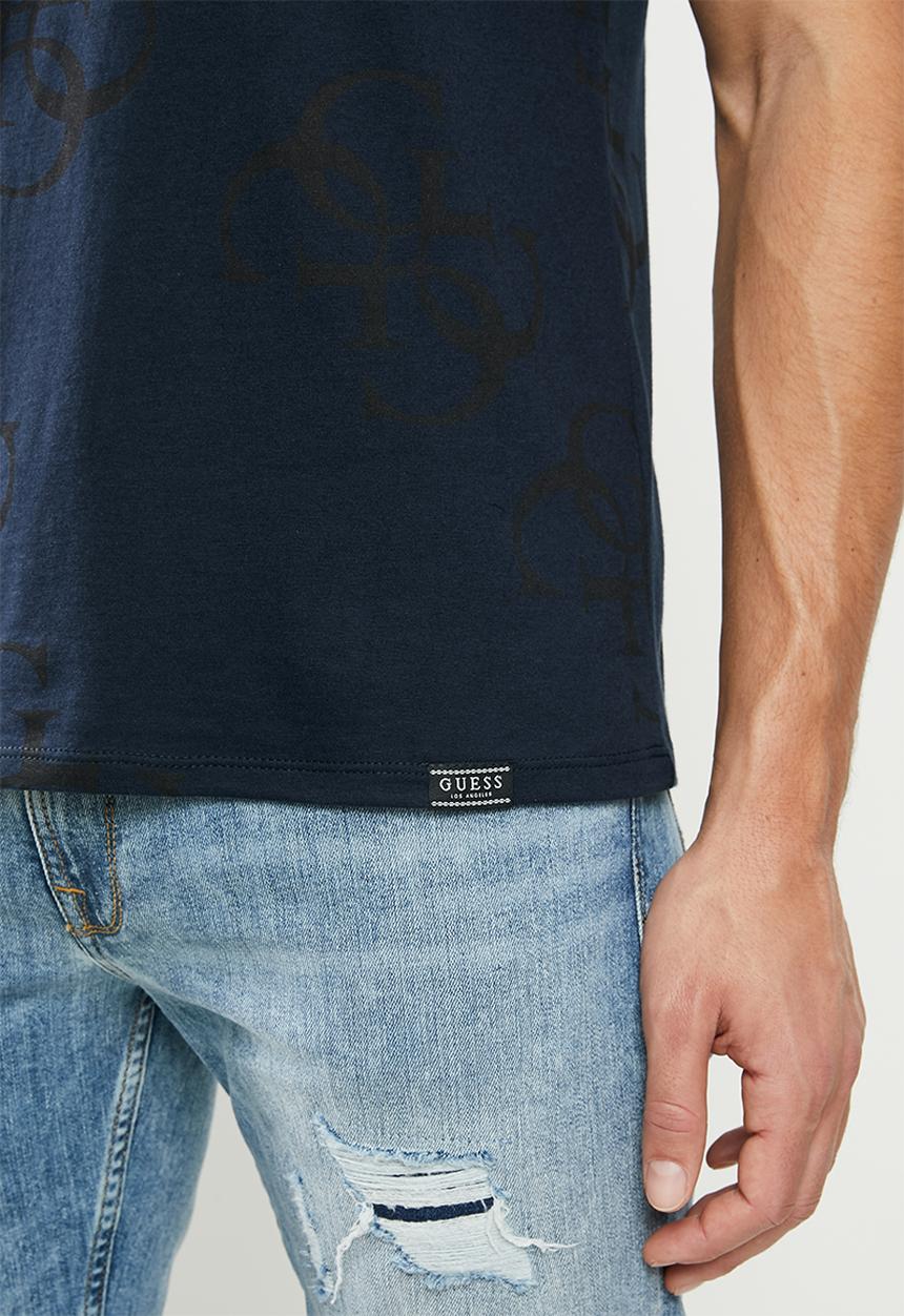 GUESS - Cn short sleeve all over g tee - navy