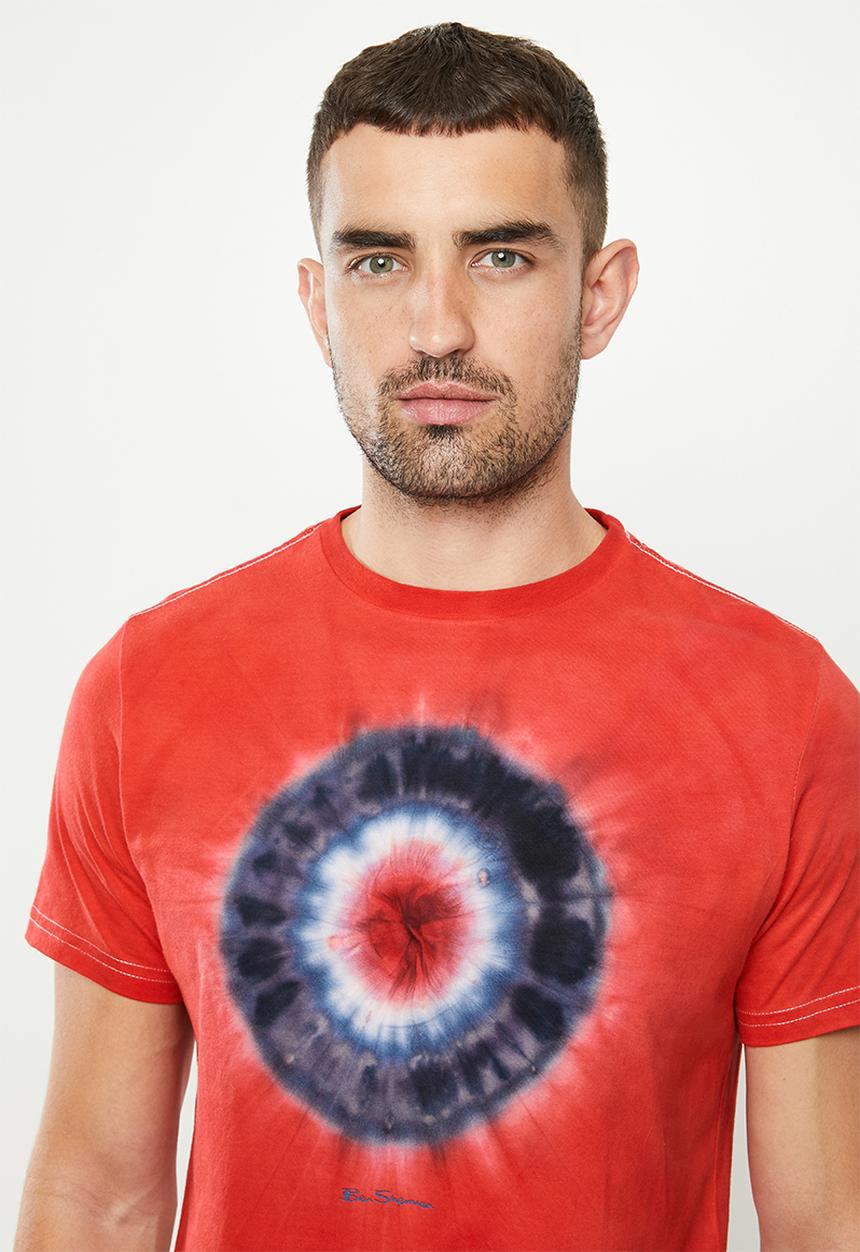 Ben Sherman - Tie dye target - red