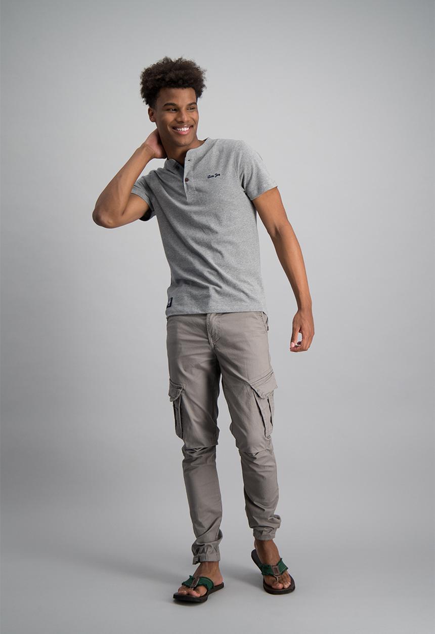 Aca Joe - Mens aca joe plain henley t-shirt