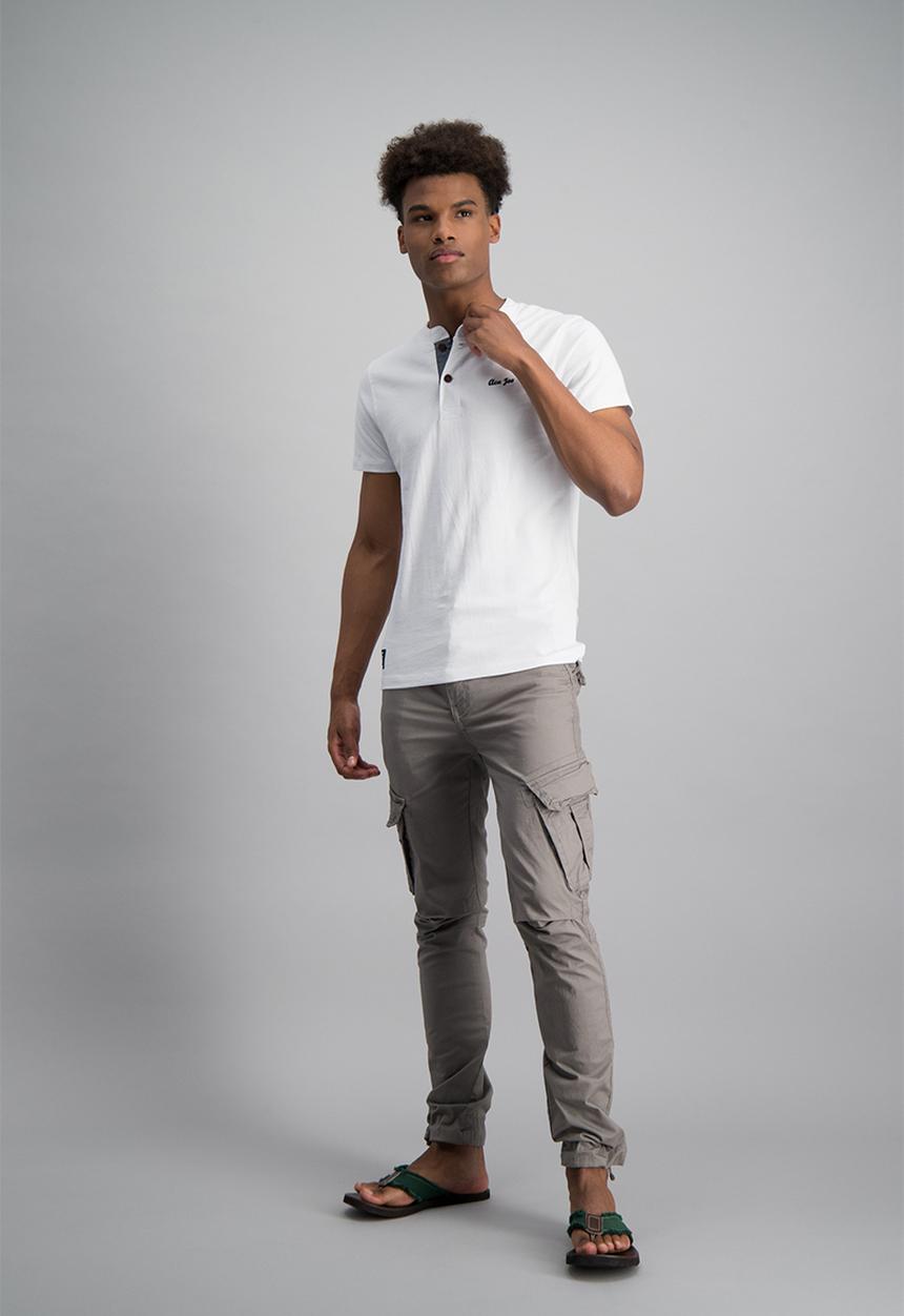 Aca Joe - Mens aca joe plain henley t-shirt